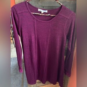 Fun dress. Purplish/burgundy